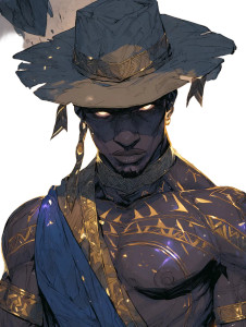 Stylized Anime Man V2 Vinyl Car Decal Sticker – Waterproof & UV-Resistant 