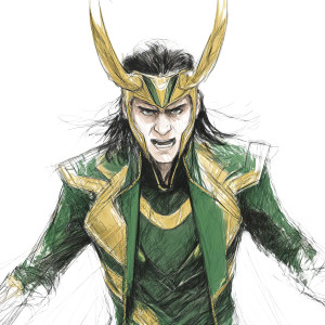 Loki Sketch Vinyl Car Decal Sticker – Waterproof & UV-Resistant 