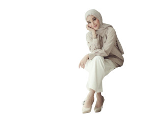 Hijab Fashion Photoshoot Vinyl Car Decal Sticker – Waterproof & UV-Resistant 