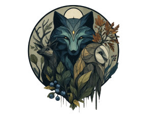 Forest Logo Design Vinyl Car Decal Sticker – Waterproof & UV-Resistant 