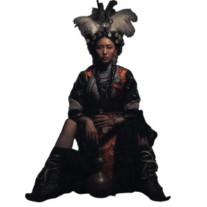 Xibe Shaman Woman Vinyl Car Decal Sticker – Waterproof & UV-Resistant 