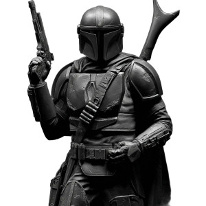 Mandalorian Bas Relief Vinyl Car Decal Sticker – Waterproof & UV-Resistant 