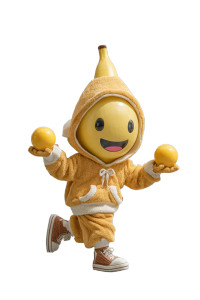 Banana-Man Mascot Vinyl Car Decal Sticker – Waterproof & UV-Resistant 