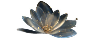 Glowing Glass Flower Vinyl Car Decal Sticker – Waterproof & UV-Resistant 