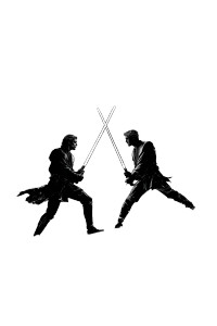 Epic Lightsaber Duel V3 Vinyl Car Decal Sticker – Waterproof & UV-Resistant 