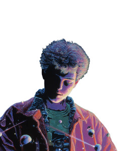 Boy Contemplating Eternity Vinyl Car Decal Sticker – Waterproof & UV-Resistant 