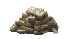 Money Pile Vinyl Car Decal Sticker – Waterproof & UV-Resistant 