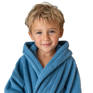 Child In Bathrobe Vinyl Car Decal Sticker – Waterproof & UV-Resistant 