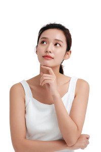 Korean Model Questioning Vinyl Car Decal Sticker – Waterproof & UV-Resistant 