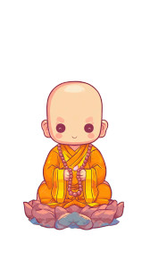 Tang Monk Cartoon V2 Vinyl Car Decal Sticker – Waterproof & UV-Resistant 
