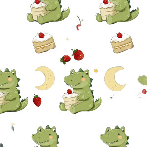 Cute Crocodile Pattern Vinyl Car Decal Sticker – Waterproof & UV-Resistant 