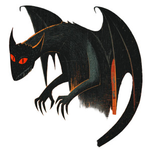 Evil Dragon Illustration V2 Vinyl Car Decal Sticker – Waterproof & UV-Resistant 