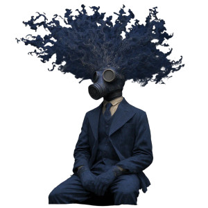 Surreal Breathing Mask Vinyl Car Decal Sticker – Waterproof & UV-Resistant 