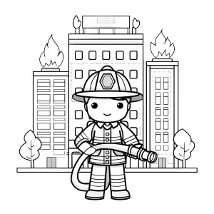 Baby Firefighter Vinyl Car Decal Sticker – Waterproof & UV-Resistant 