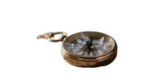 Broken Compass Vinyl Car Decal Sticker – Waterproof & UV-Resistant 