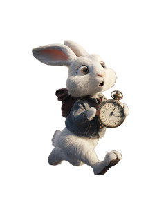 Steampunk Rabbit Bellhop Vinyl Car Decal Sticker – Waterproof & UV-Resistant 