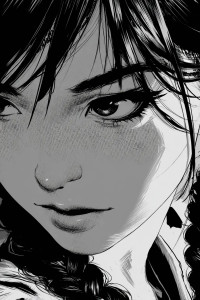 Comic Style Portrait V2 Vinyl Car Decal Sticker – Waterproof & UV-Resistant 