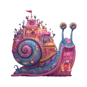 Whimsical Circus Snail Vinyl Car Decal Sticker – Waterproof & UV-Resistant Whimsical Circus Snail Vinyl Car Decal Sticker – Waterproof & UV-Resistant