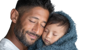 Latino Father Portrait Vinyl Car Decal Sticker – Waterproof & UV-Resistant Latino Father Portrait Vinyl Car Decal Sticker – Waterproof & UV-Resistant