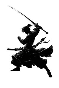 Martial Artist Silhouette Vinyl Car Decal Sticker – Waterproof & UV-Resistant Martial Artist Silhouette Vinyl Car Decal Sticker – Waterproof & UV-Resistant