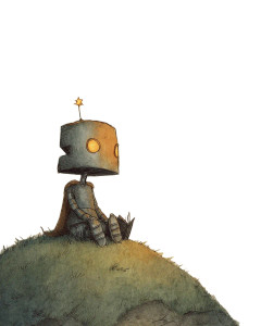 Half-Orc Robot Vinyl Car Decal Sticker – Waterproof & UV-Resistant 