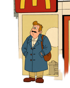 Comic Man Mcdonald'S Vinyl Car Decal Sticker – Waterproof & UV-Resistant 