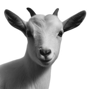 Cute Goat Head Vinyl Car Decal Sticker – Waterproof & UV-Resistant 