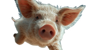 Flying Pig V2 Vinyl Car Decal Sticker – Waterproof & UV-Resistant 