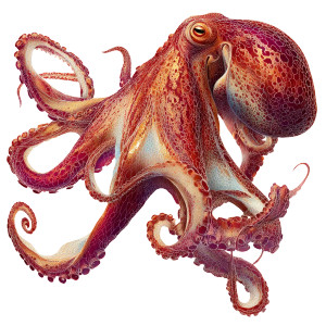 Detailed Octopus Sticker Vinyl Car Decal Sticker – Waterproof & UV-Resistant 