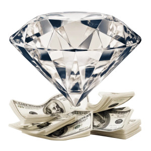 Diamond On Bills Vinyl Car Decal Sticker – Waterproof & UV-Resistant 