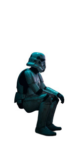 Confused Stormtrooper Alley Vinyl Car Decal Sticker – Waterproof & UV-Resistant 