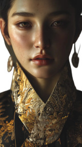 Elegant Hanbok Portrait V6 Vinyl Car Decal Sticker – Waterproof & UV-Resistant 