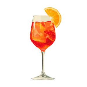 Aperol Spritz Illustration Vinyl Car Decal Sticker – Waterproof & UV-Resistant Aperol Spritz Illustration Vinyl Car Decal Sticker – Waterproof & UV-Resistant