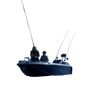 Alien Fishing Encounter Vinyl Car Decal Sticker – Waterproof & UV-Resistant 