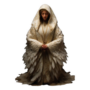 Dove Priestess Vinyl Car Decal Sticker – Waterproof & UV-Resistant 