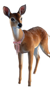 Festive Young Deer Vinyl Car Decal Sticker – Waterproof & UV-Resistant 