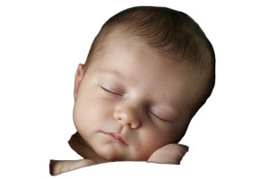 Sleeping Newborn Vinyl Car Decal Sticker – Waterproof & UV-Resistant Sleeping Newborn Vinyl Car Decal Sticker – Waterproof & UV-Resistant