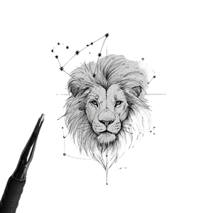 Lion Constellation Tattoo Vinyl Car Decal Sticker – Waterproof & UV-Resistant Lion Constellation Tattoo Vinyl Car Decal Sticker – Waterproof & UV-Resistant