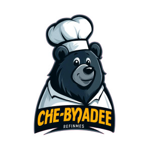 Chef Bear Logo Vinyl Car Decal Sticker – Waterproof & UV-Resistant 