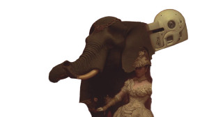 Circus Elephant Robot Vinyl Car Decal Sticker – Waterproof & UV-Resistant 