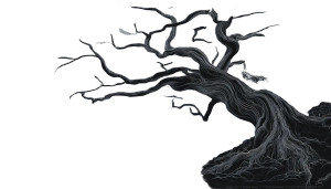 Giant Tree Sunset Vinyl Car Decal Sticker – Waterproof & UV-Resistant 