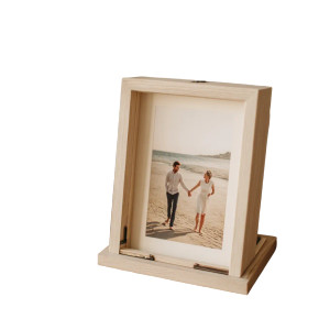 Wooden Photo Frame Vinyl Car Decal Sticker – Waterproof & UV-Resistant 