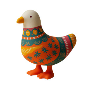 Cartoon Ceramic Seagull Vinyl Car Decal Sticker – Waterproof & UV-Resistant 