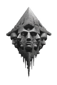 Giger Pyramid Artifact Vinyl Car Decal Sticker – Waterproof & UV-Resistant 
