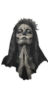 Day Of Dead Woman Vinyl Car Decal Sticker – Waterproof & UV-Resistant 