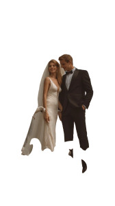 Bride And Groom V8 Vinyl Car Decal Sticker – Waterproof & UV-Resistant 