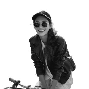 Cycling Fashionista Vinyl Car Decal Sticker – Waterproof & UV-Resistant 