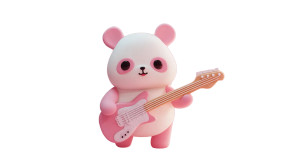 Kawaii Panda Guitarist Vinyl Car Decal Sticker – Waterproof & UV-Resistant Kawaii Panda Guitarist Vinyl Car Decal Sticker – Waterproof & UV-Resistant