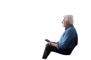 Elderly Man Watching Tv Vinyl Car Decal Sticker – Waterproof & UV-Resistant Elderly Man Watching Tv Vinyl Car Decal Sticker – Waterproof & UV-Resistant