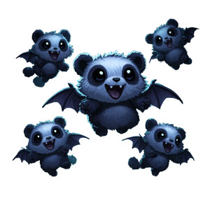Vampire Demon Pandas Vinyl Car Decal Sticker – Waterproof & UV-Resistant Vampire Demon Pandas Vinyl Car Decal Sticker – Waterproof & UV-Resistant